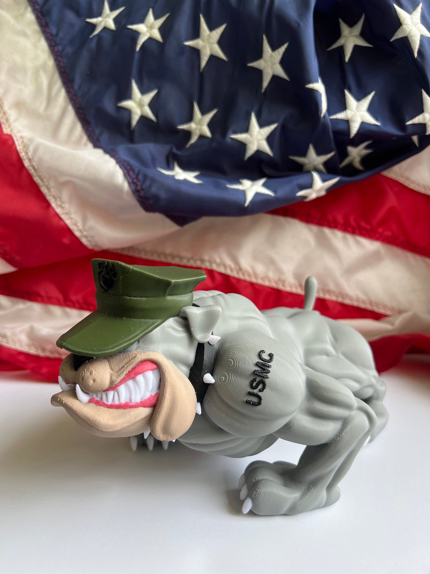 USMC Devil Dog Statue - Marine Corps Collectible - Semper Fi Gift