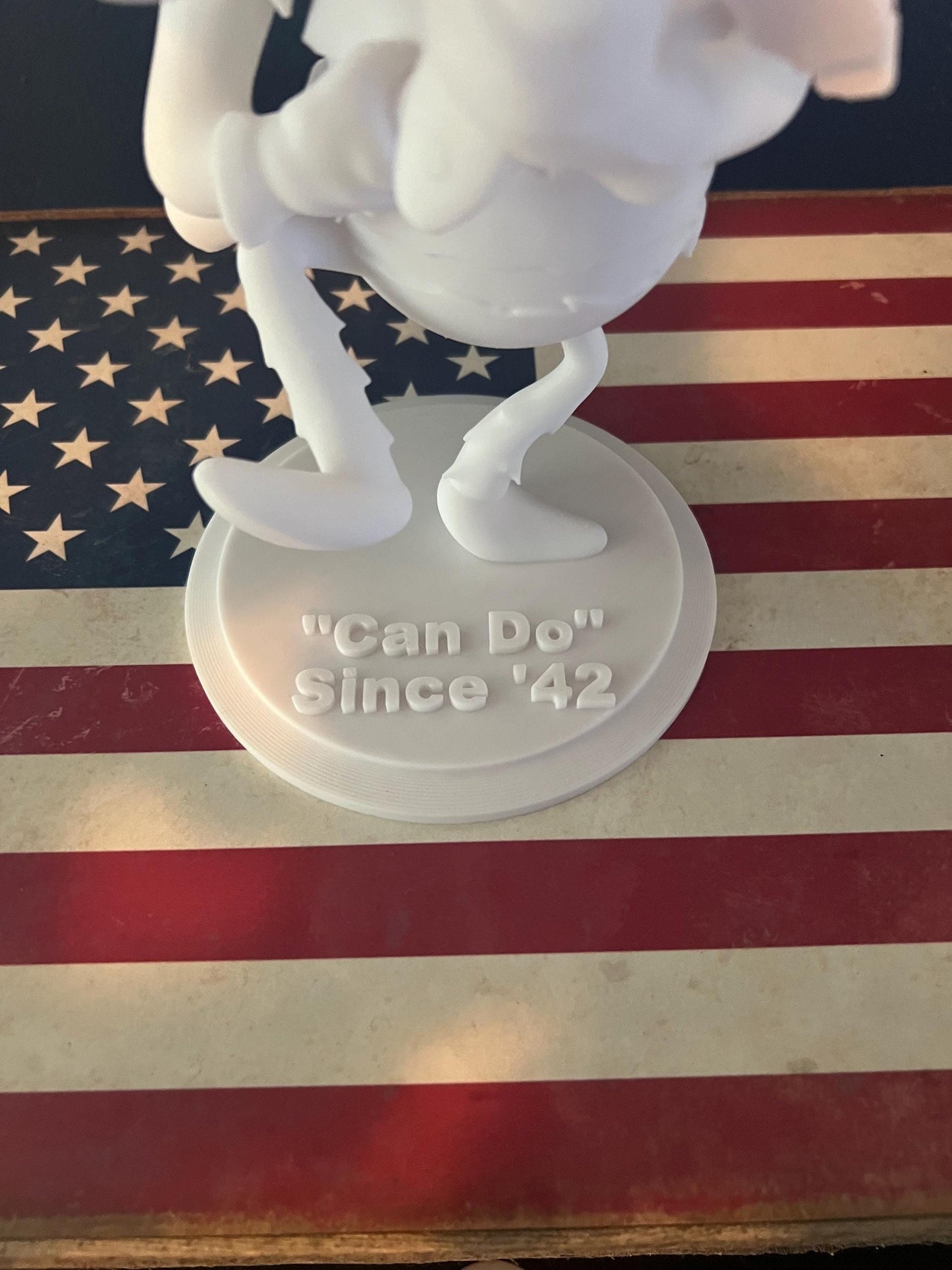 Big Seabee-WWII Paintable 1945 'Can-Do' Since '42 Big Seabee
