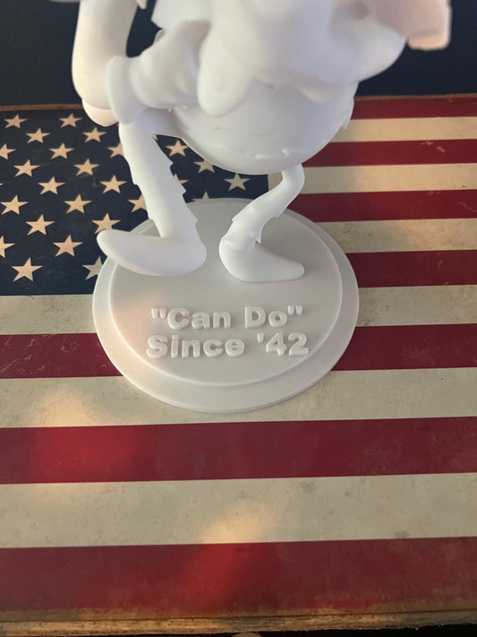Big Seabee-WWII Paintable 1945 'Can-Do' Since '42 Big Seabee