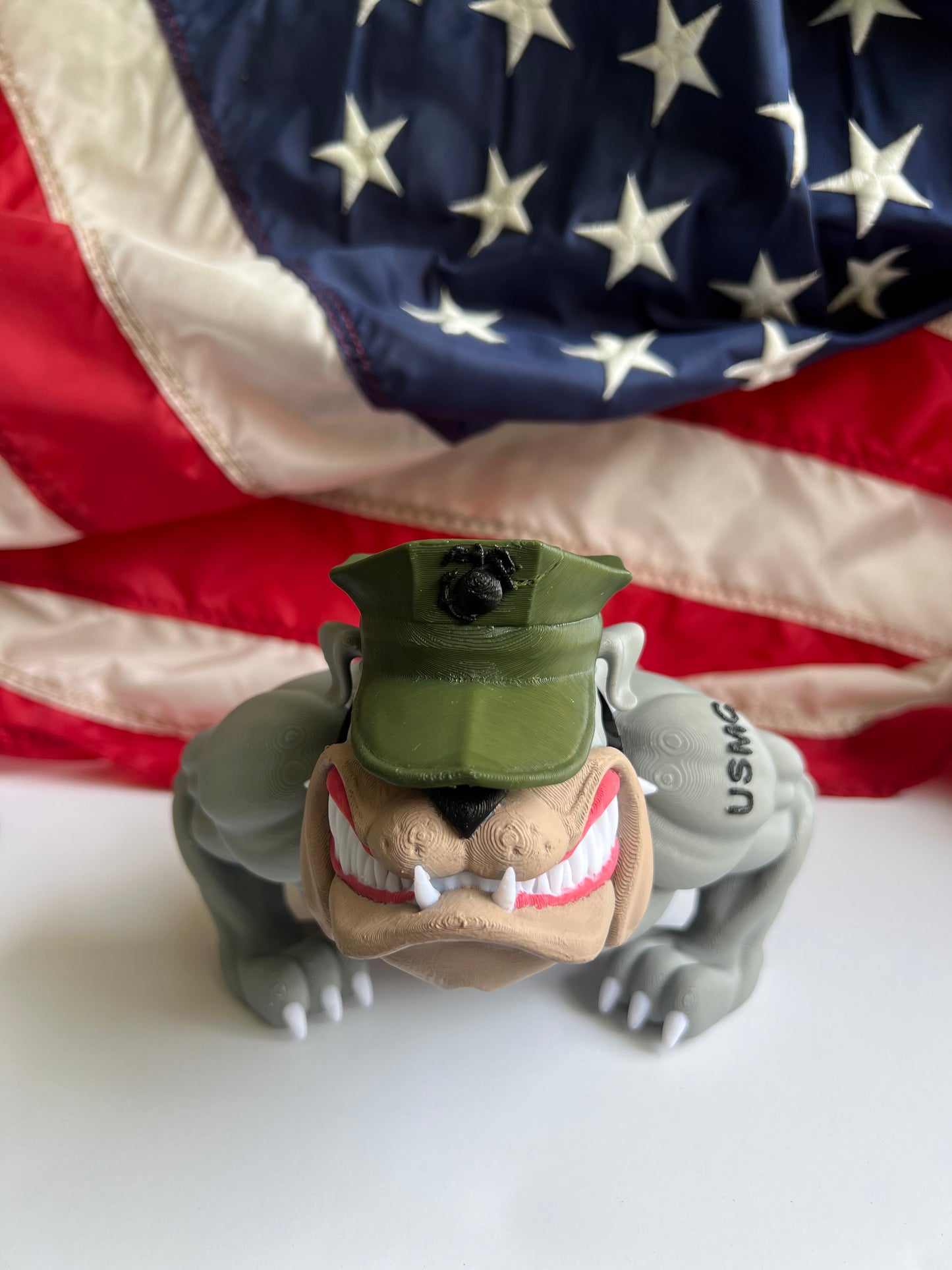 USMC Devil Dog Statue - Marine Corps Collectible - Semper Fi Gift