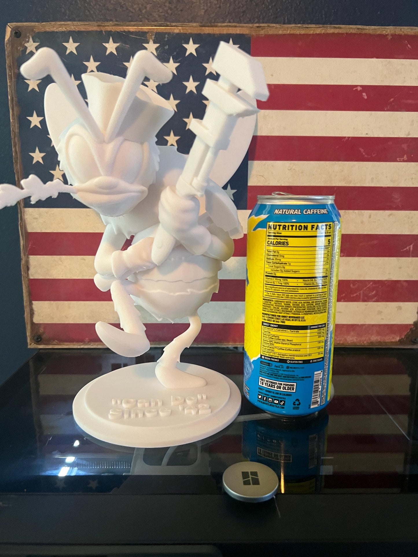 Big Seabee-WWII Paintable 1945 'Can-Do' Since '42 Big Seabee