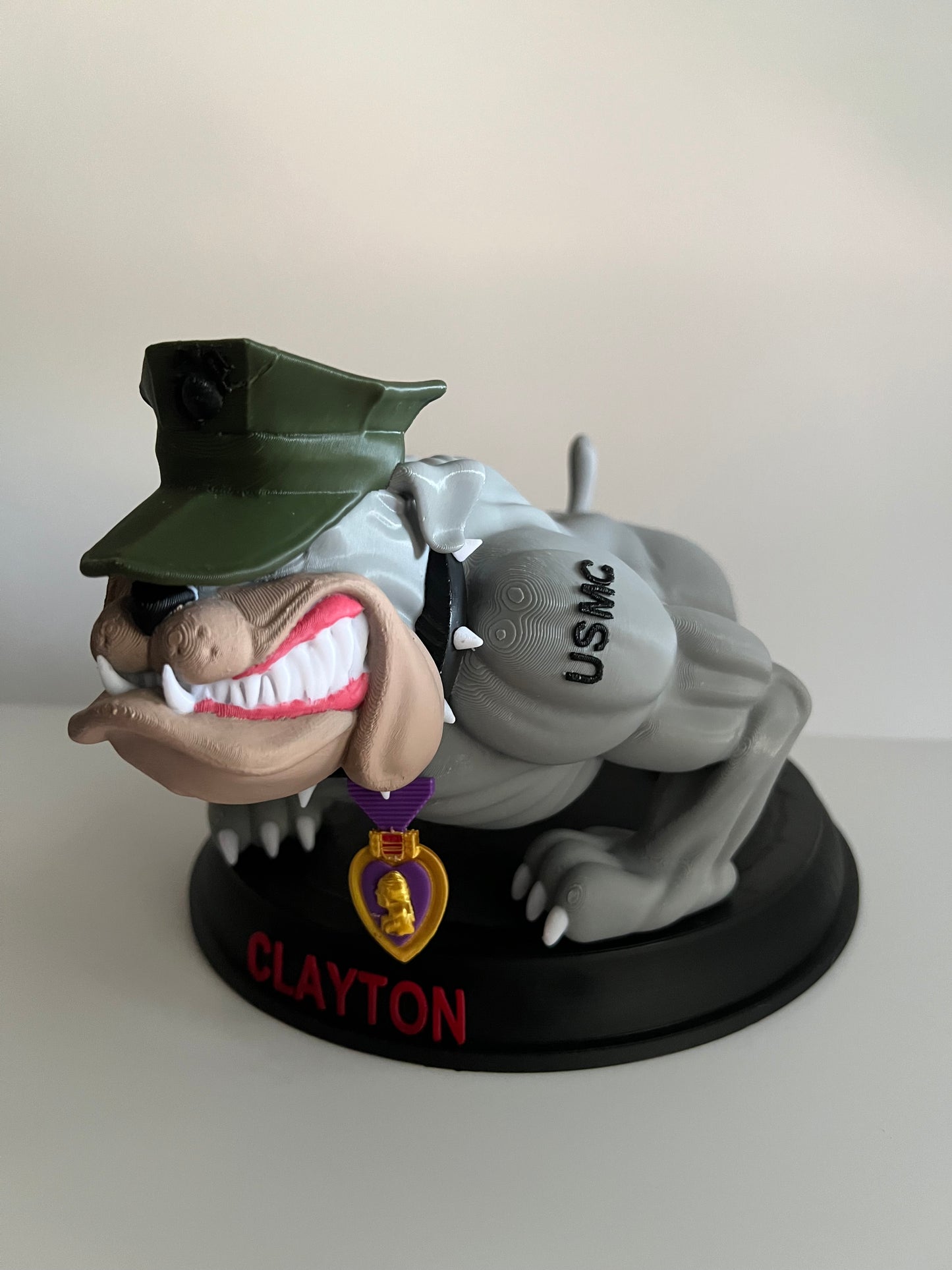 USMC Devil Dog Statue - Marine Corps Collectible - Semper Fi Gift