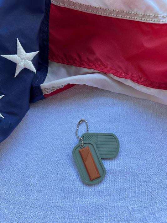 Dog tags Air force officer
