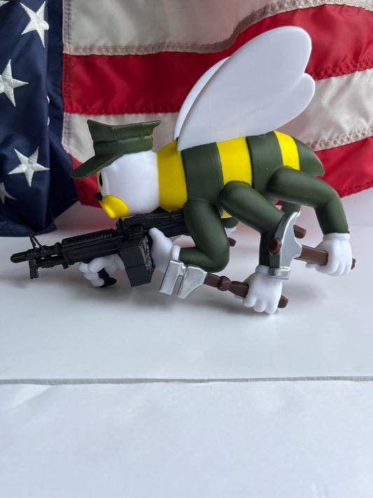 3D Printed in full color US Navy Seabee Figurine | Navy Seabees Military Gift | Veteran & Retirement Display |Naval Construction Battalion