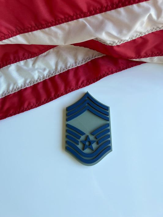 Air Force ABU Rank Insignia (E-4 to E-9)  Multiple Sizes Available