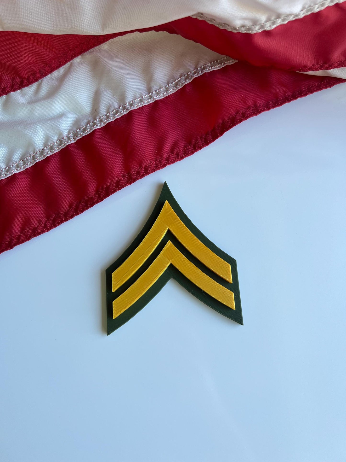Army Rank Display  E-4 to E-9 | Military Gift | Promotion, Retirement & Shadow Box Display