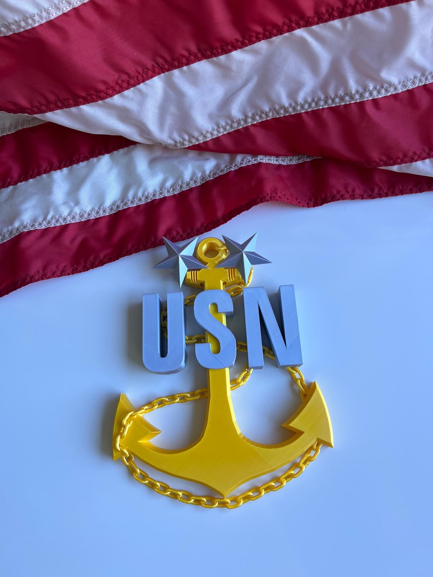 Navy CPO anchor Display  Chief E-7, Senior Chief E-8, Master Chief E-9 | Military Gift | Shadow Box or Wall Display |