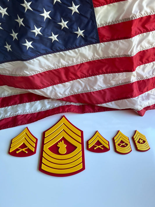 USMC Rank Collection  E-4 to E-9 | Honor, Leadership, Tradition