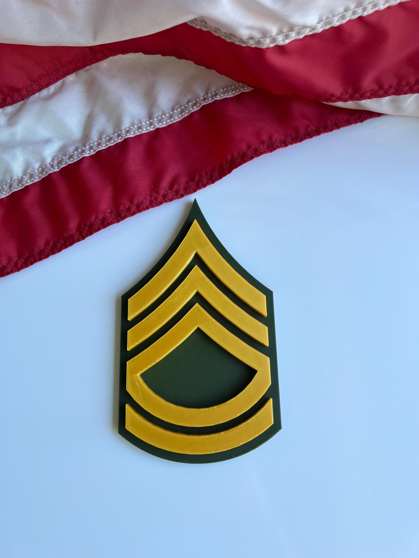 Army Rank Display  E-4 to E-9 | Military Gift | Promotion, Retirement & Shadow Box Display