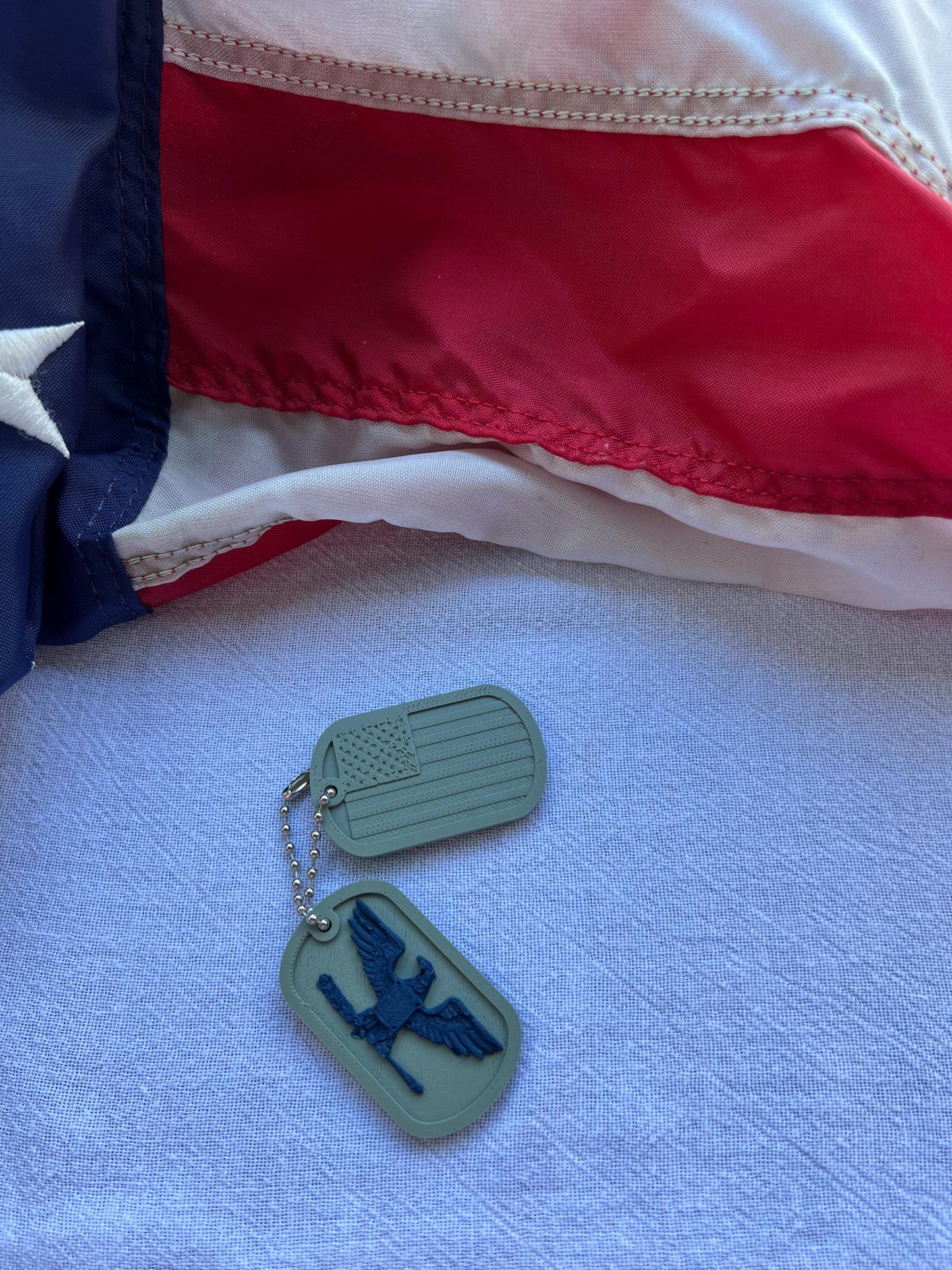 Dog tags Air force officer