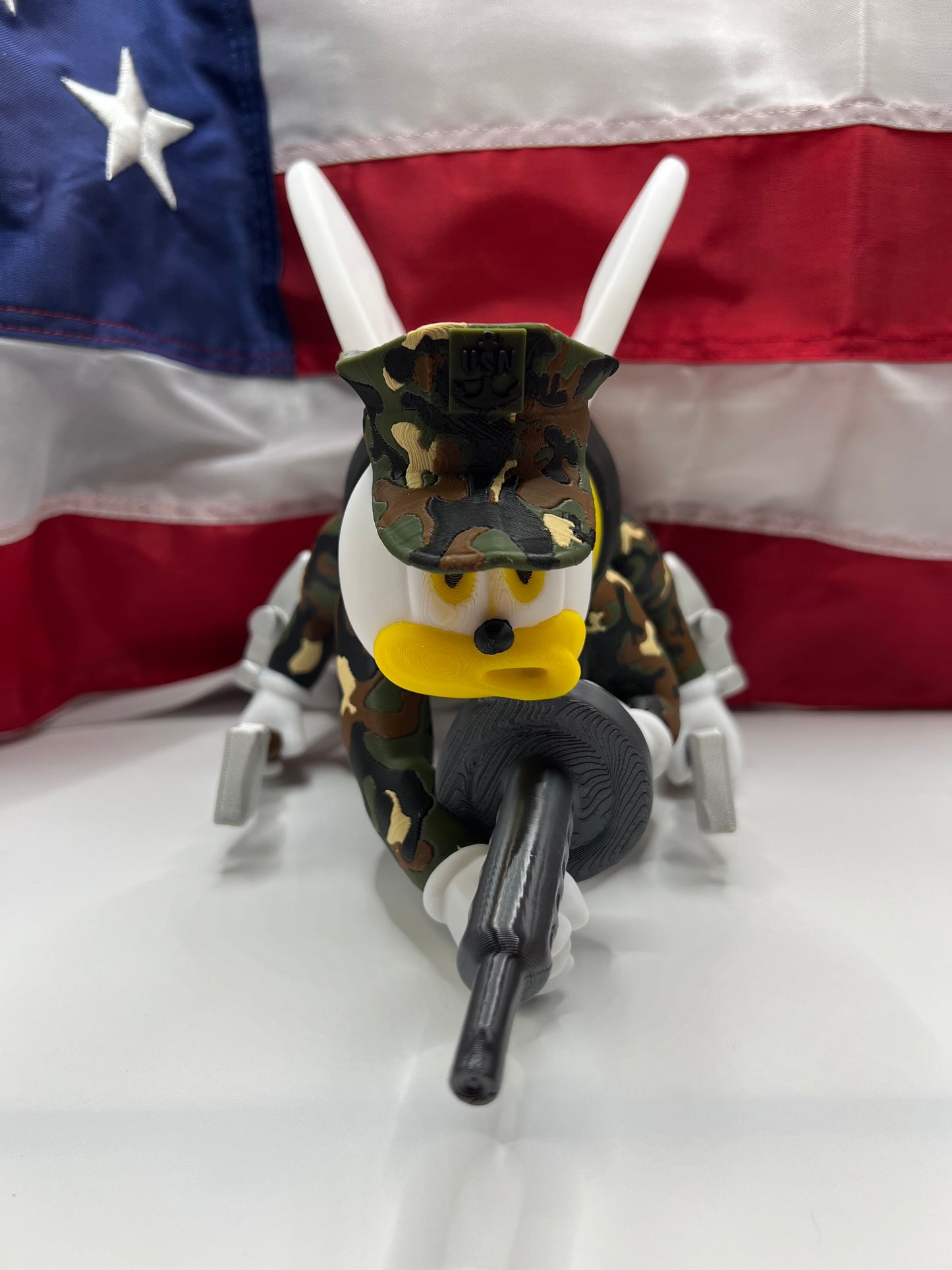 Seabee in full Color Woodland Camo Edition with your choice of rank  Military Desk Display  Seabee Gift  Custom Military (Copy)