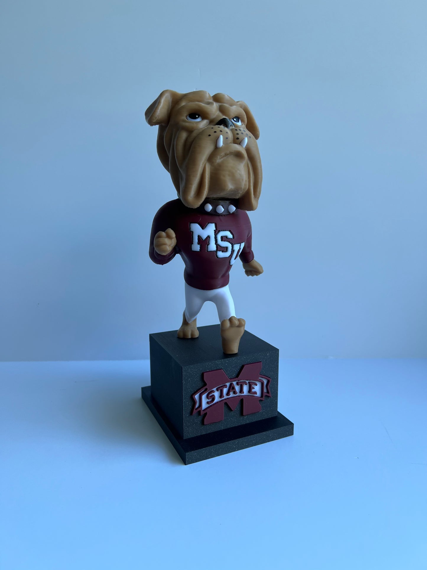 9" Mississippi State MSU Walking Bully Bulldog Statue – Full-Color Fan Collectible Gift