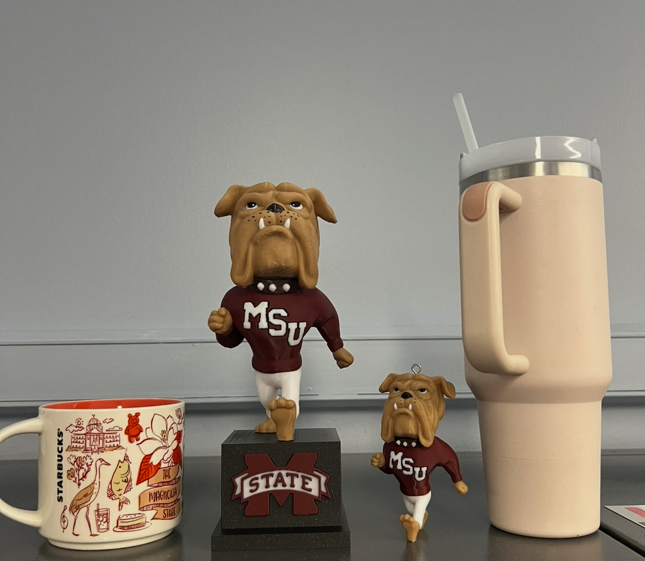 9" Mississippi State MSU Walking Bully Bulldog Statue – Full-Color Fan Collectible Gift