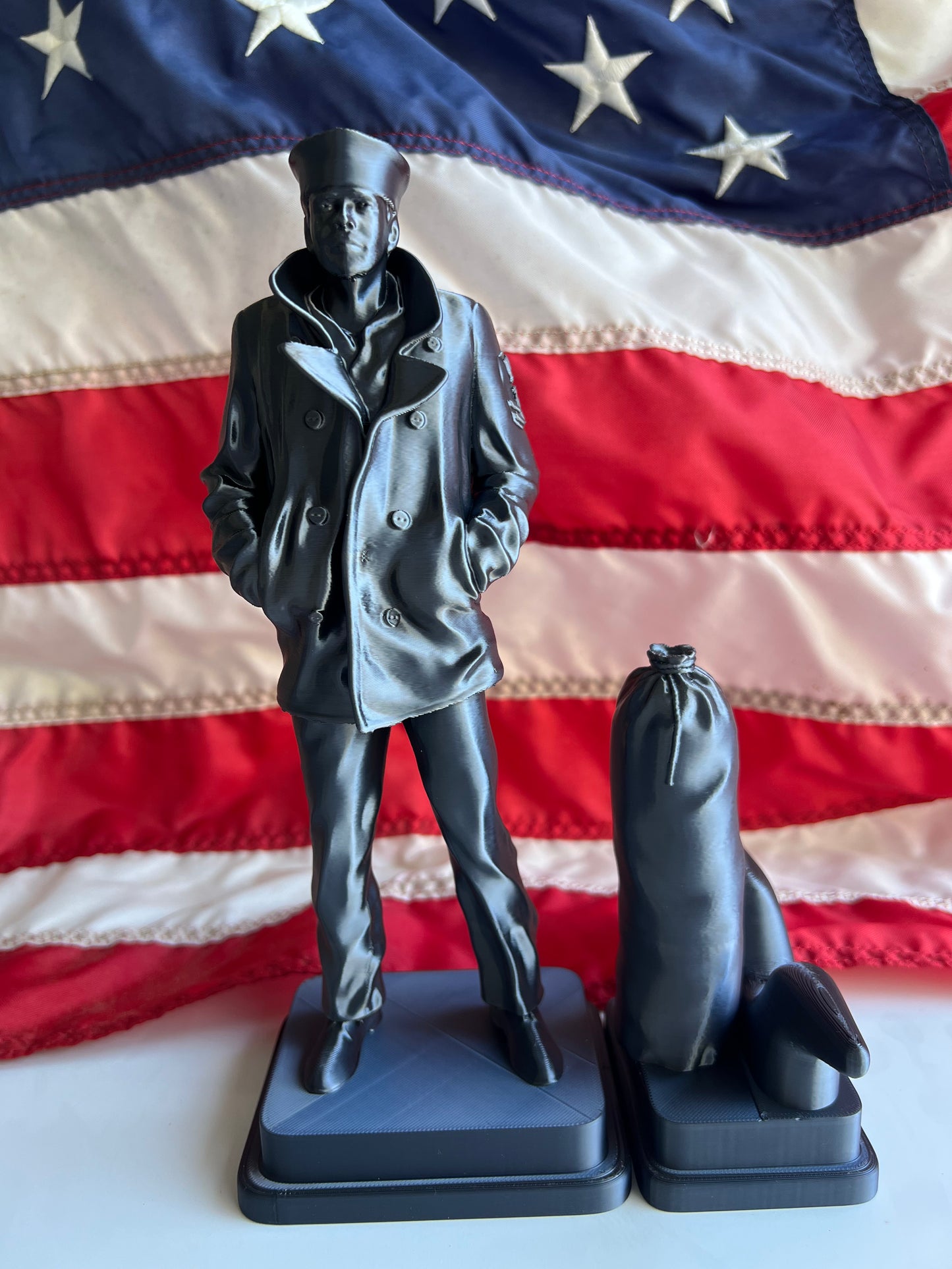 3D Printed “The Lonely Navy Sailor” – Patriotic Military Tribute Figurine