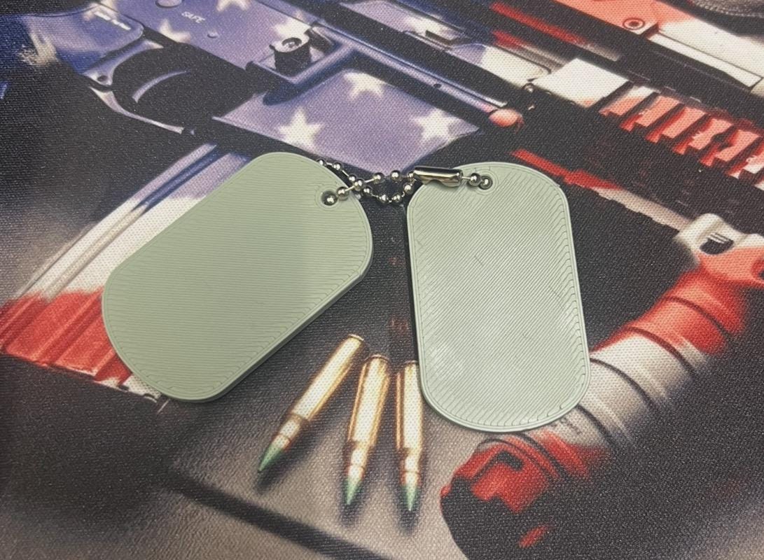 Dog tags US Air Force Chief Master Sergeant E-4-E-9