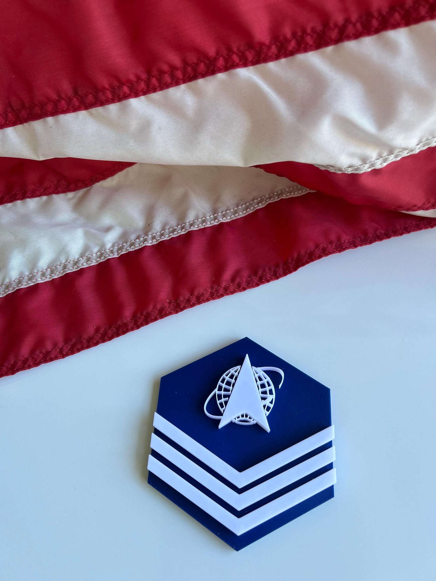 Space Force Ranks E-4 through E-9  Display Ready Multiple Sizes Available