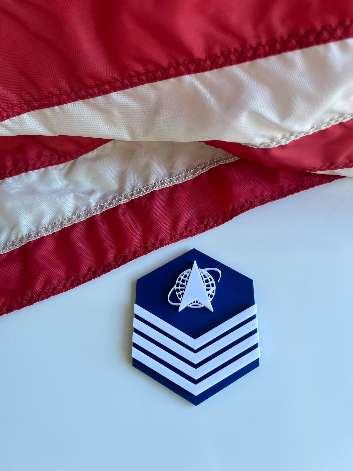 Space Force Ranks E-4 through E-9  Display Ready Multiple Sizes Available