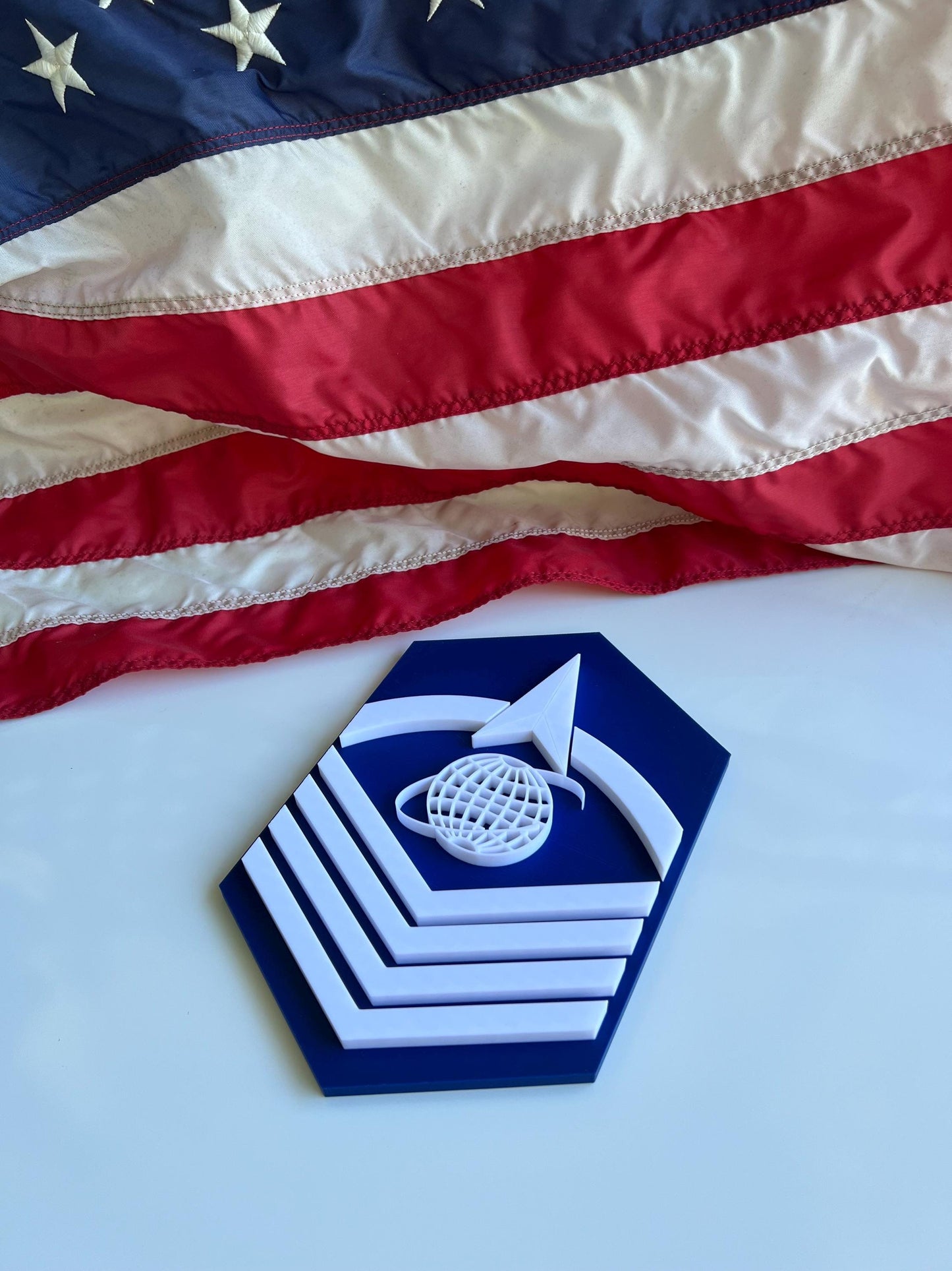 Space Force Ranks E-4 through E-9  Display Ready Multiple Sizes Available