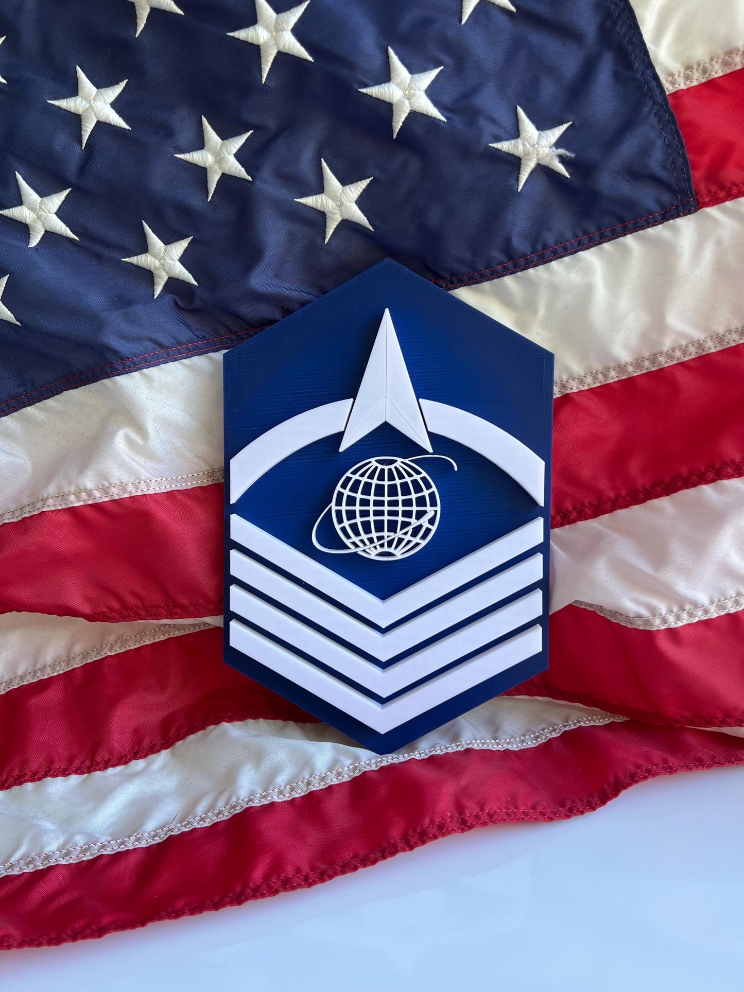 Space Force Ranks E-4 through E-9  Display Ready Multiple Sizes Available