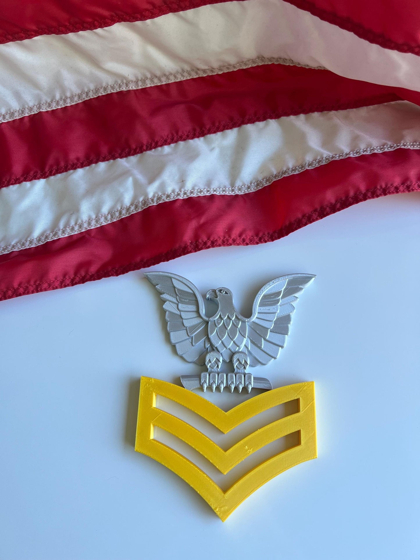 U.S. Navy Rank Display | E4E6 Petty Officer | Military Promotion, Retirement, or Veteran Gift