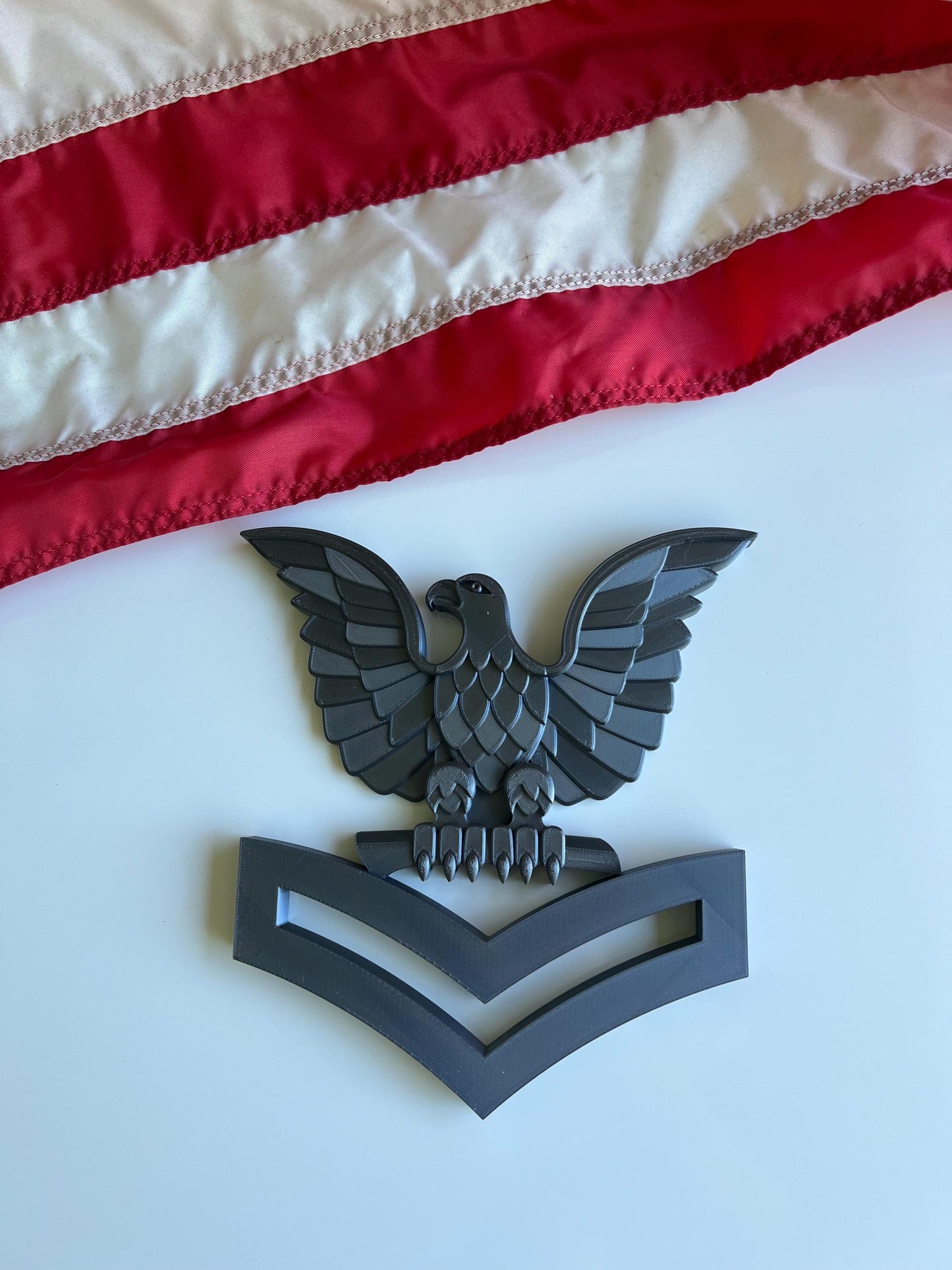 U.S. Navy Rank Display | E4E6 Petty Officer | Military Promotion, Retirement, or Veteran Gift