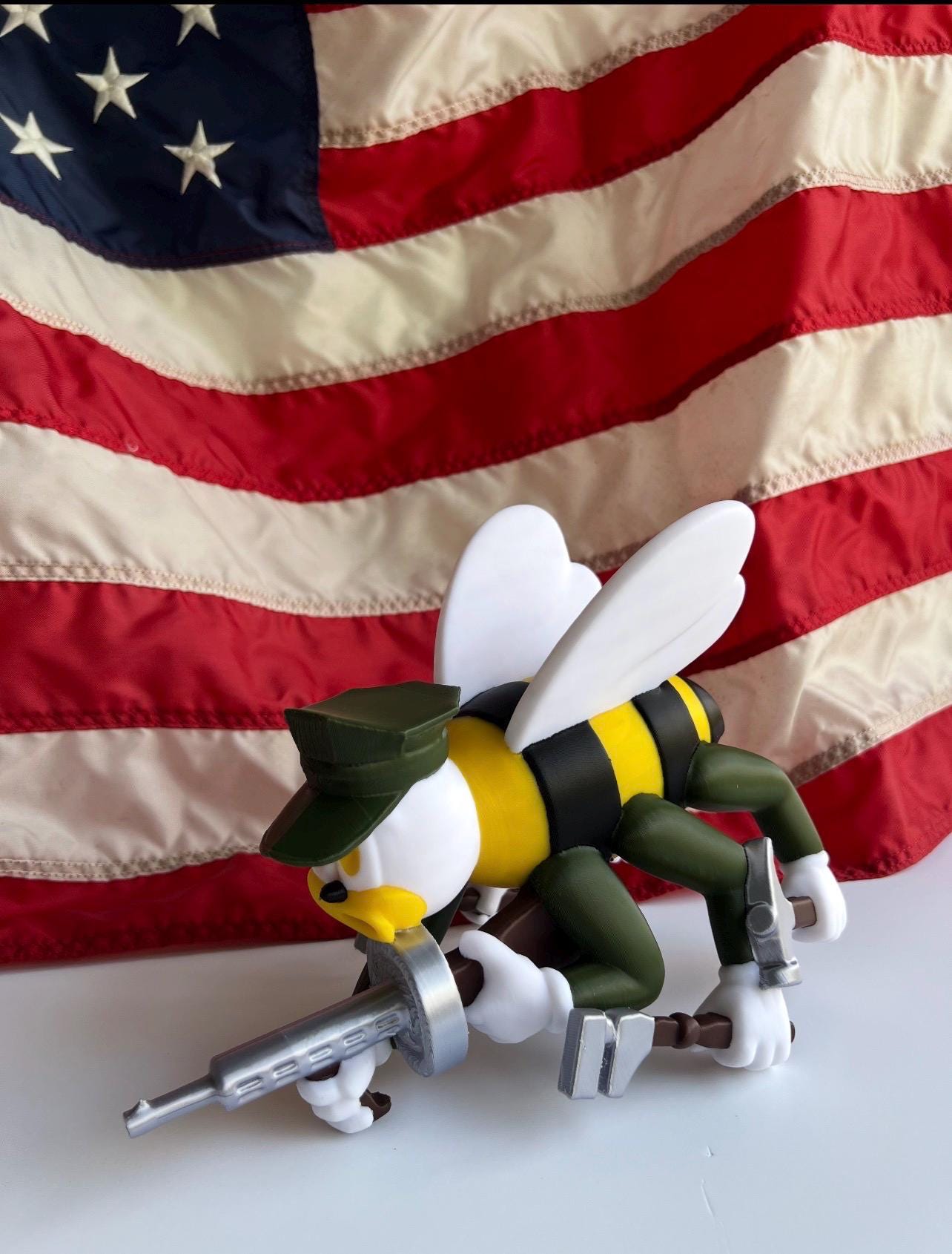 US Navy Seabee Figurine full color, Seabee Statue,  Seabees Gift, Seabee Retirement Gift, Printed Seabee, Naval Construction Battalion Decor